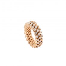 Brevetto Classic Roségold Multi Size Ring mit 3 Brillant-Reihen von Serafino Consoli bei Juwelier Fridrich in München