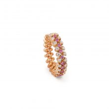 Brevetto Roségold Multi Size Ring mit Brillanten und Saphiren von Serafino Consoli bei Juwelier Fridrich in München