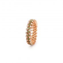 Brevetto Roségold Multi Size Ring mit Brillanten und Tsavorit von Serafino Consoli bei Juwelier Fridrich in München