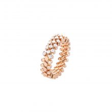Brevetto Classic Roségold Multi Size Ring mit 3 Brillant-Reihen von Serafino Consoli bei Juwelier Fridrich in München