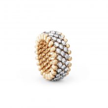 Brevetto Classic Roségold Multi Size Ring mit 5 Brillant-Reihen von Serafino Consoli bei Juwelier Fridrich in München