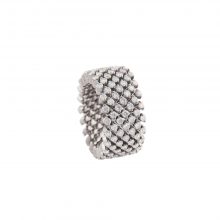 Brevetto Classic Weißgold Multi Size Ring mit 5 Brillant-Reihen von Serafino Consoli bei Juwelier Fridrich in München