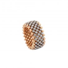 Brevetto Classic Roségold Multi Size Ring mit 7 Brillant-Reihen von Serafino Consoli bei Juwelier Fridrich in München