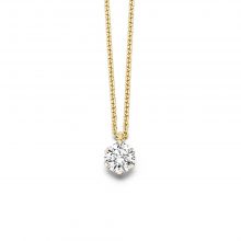 Gelbgold Collier "Fridrich Solitär" mit Brillant von Atelier Fridrich bei Juwelier Fridrich in München