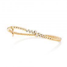 Flexibles Gelbgold Armband mit Brillanten von Capolavoro bei Juwelier Fridrich in München