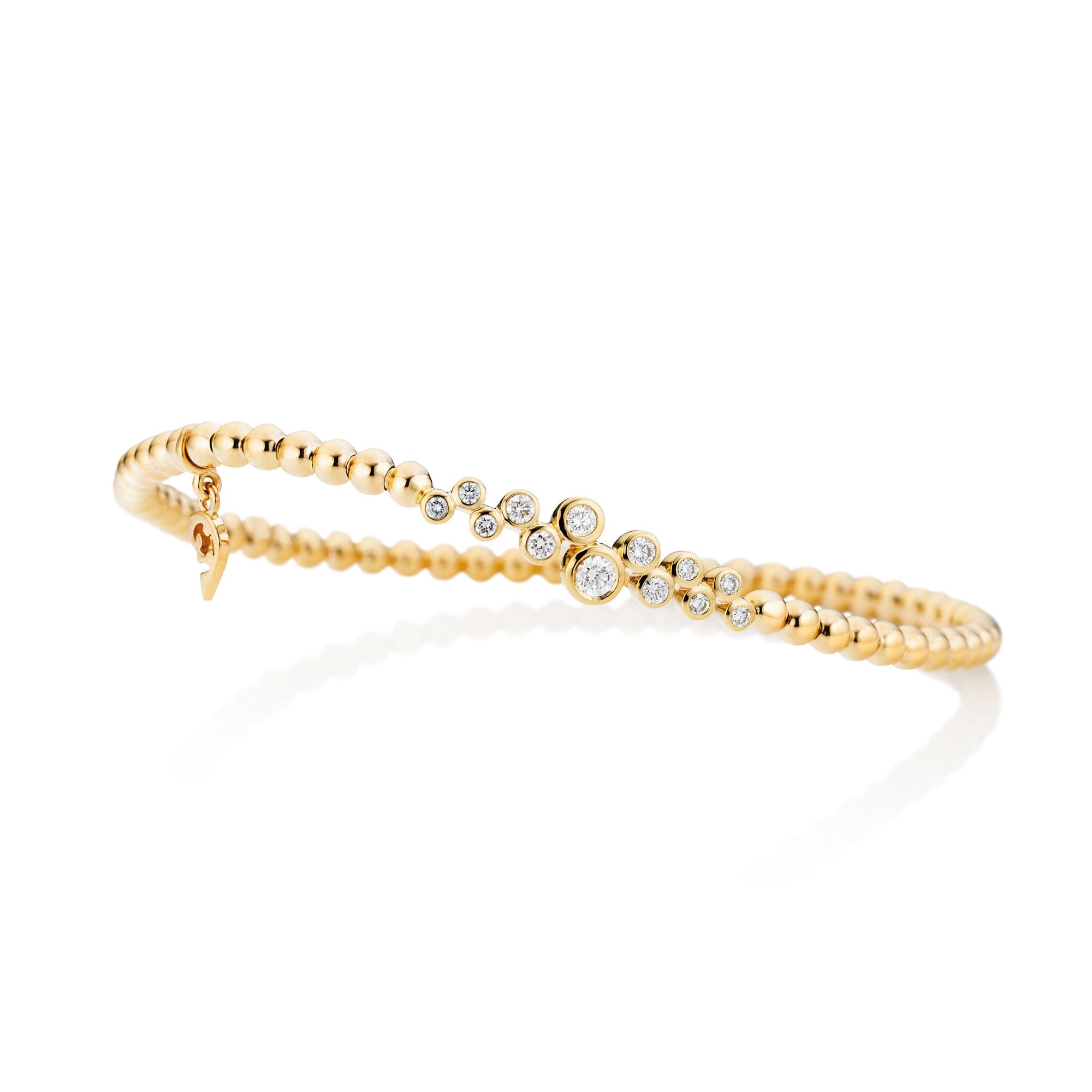 Flexibles Gelbgold Armband mit Brillanten von Capolavoro bei Juwelier Fridrich in München