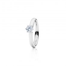 Weißgold Ring mit Brillant von Capolavoro bei Juwelier Fridrich in München