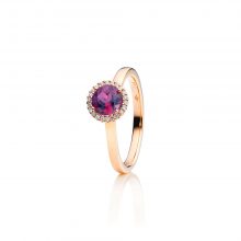 Roségold Ring mit Granat und Brillanten von Capolavoro bei Juwelier Fridrich in München