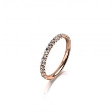 Roségold Memoire Ring mit Brillanten halbausgefasst von Meister bei Juwelier Fridrich in München