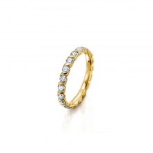 Gelbgold Memoire Ring mit Brillanten vollausgefasst von Meister bei Juwelier Fridrich in München