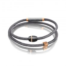 Carbonarmband grau in Titan-Rotgold von Meister bei Juwelier Fridrich in München