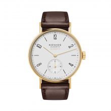 Tangente Gold neomatik doré von NOMOS Glashütte bei Juwelier Fridrich in München