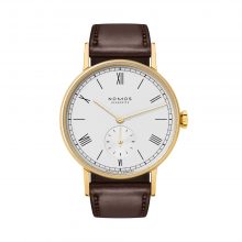 Ludwig Gold doré von NOMOS Glashütte bei Juwelier Fridrich in München