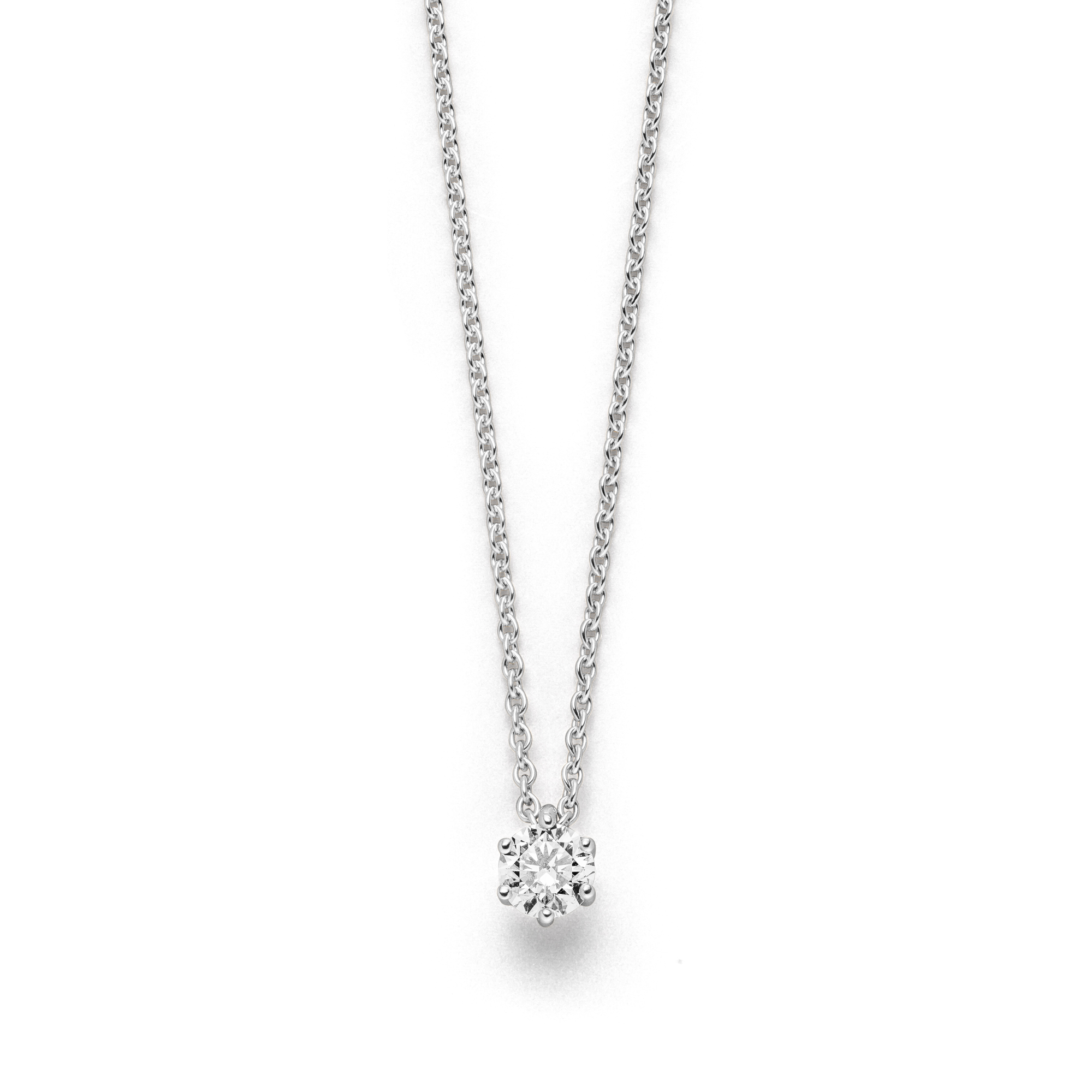 Weißgold Collier "Fridrich Solitär II" mit Brillant von Atelier Fridrich bei Juwelier Fridrich in München
