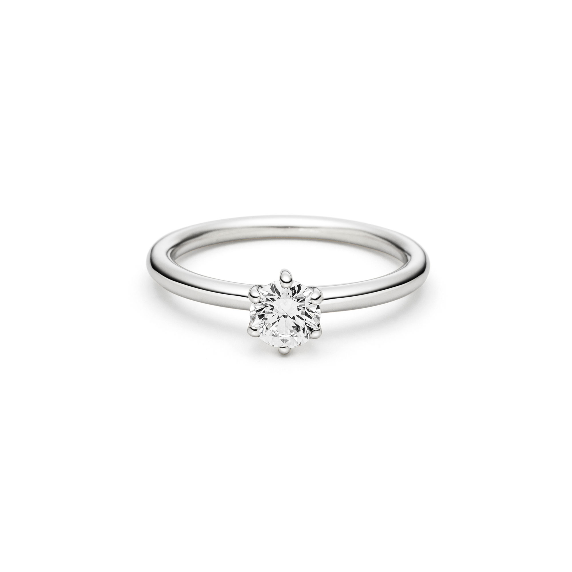 Weißgold Ring "Fridrich Solitär II" mit Brillant