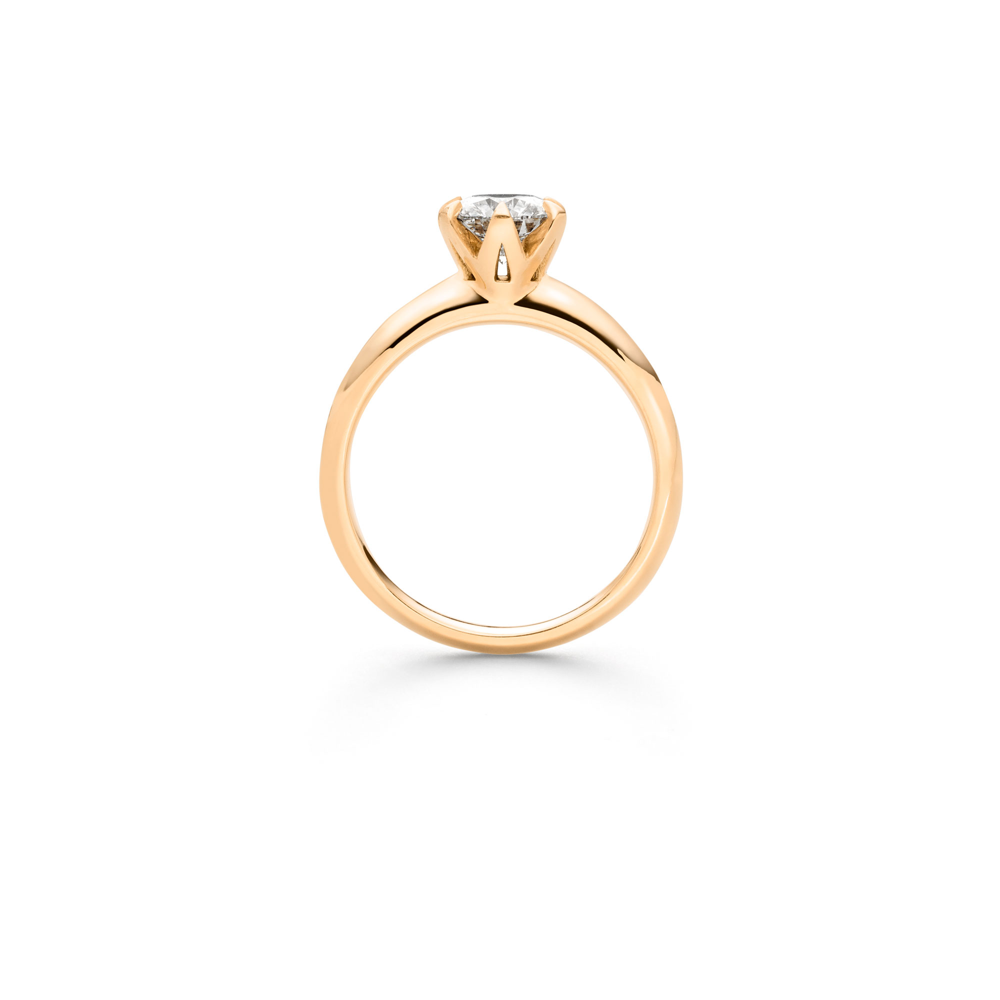 Roségold Ring "Fridrich Solitär" mit Brillant