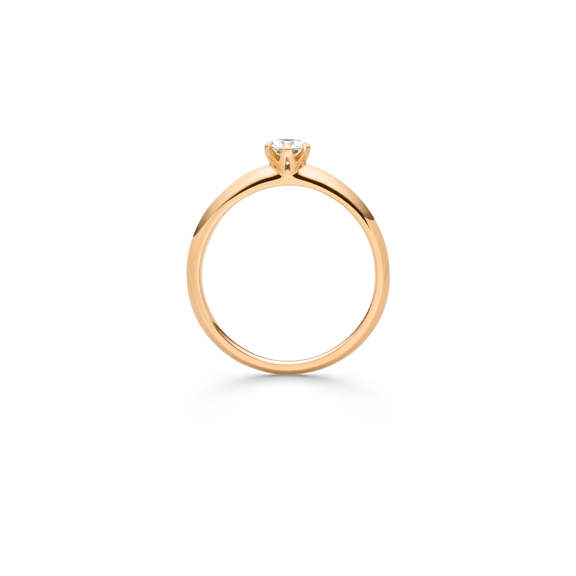 Roségold Ring "Fridrich Solitär" mit Brillant