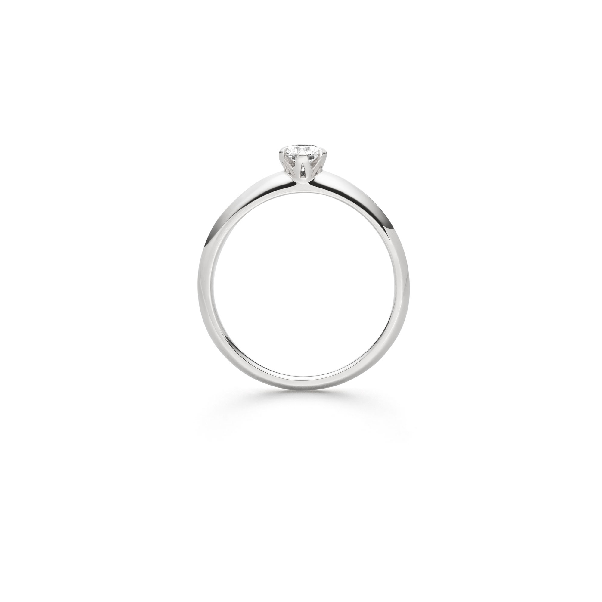 Platin Ring "Fridrich Solitär" mit Brillant