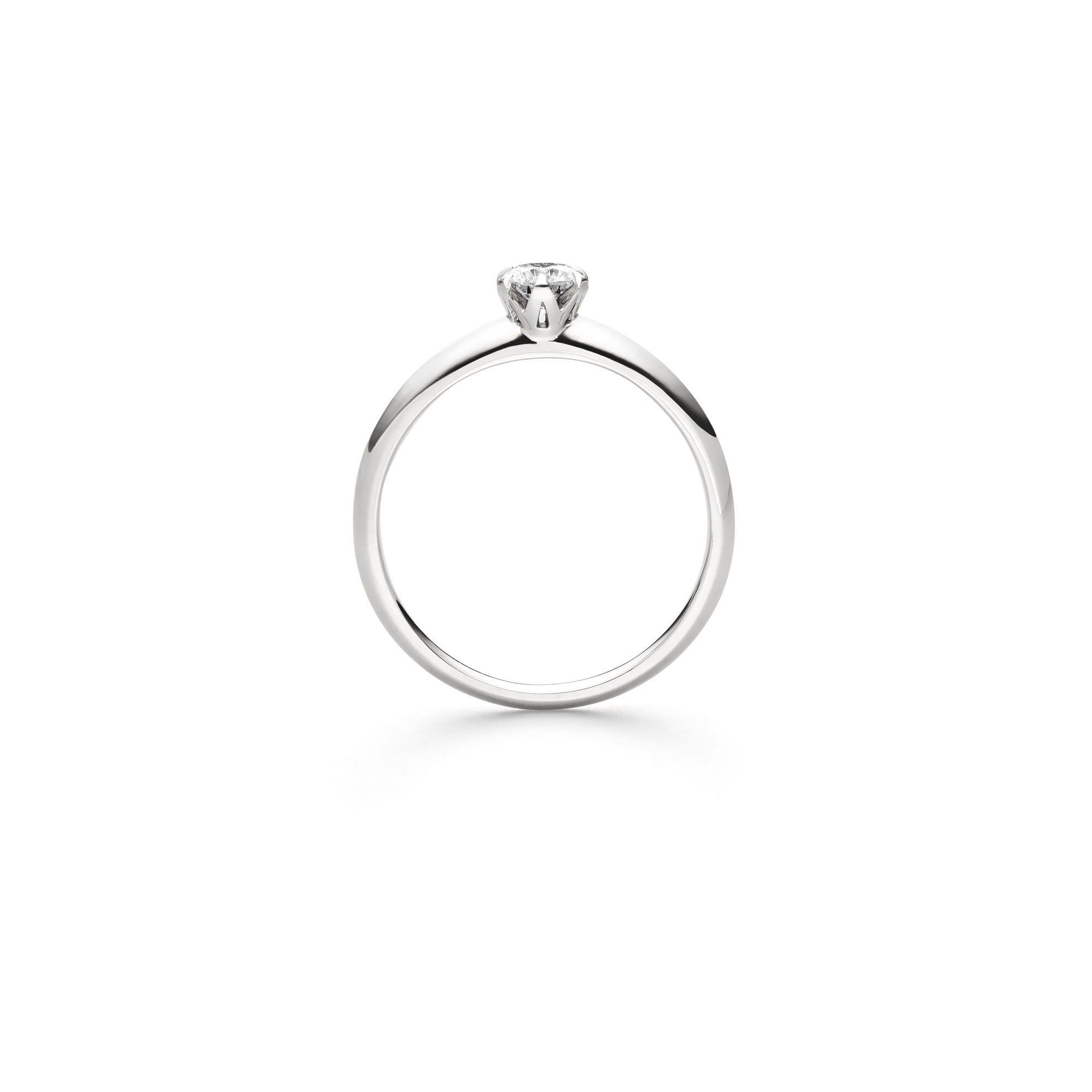 Platin Ring "Fridrich Solitär" mit Brillant