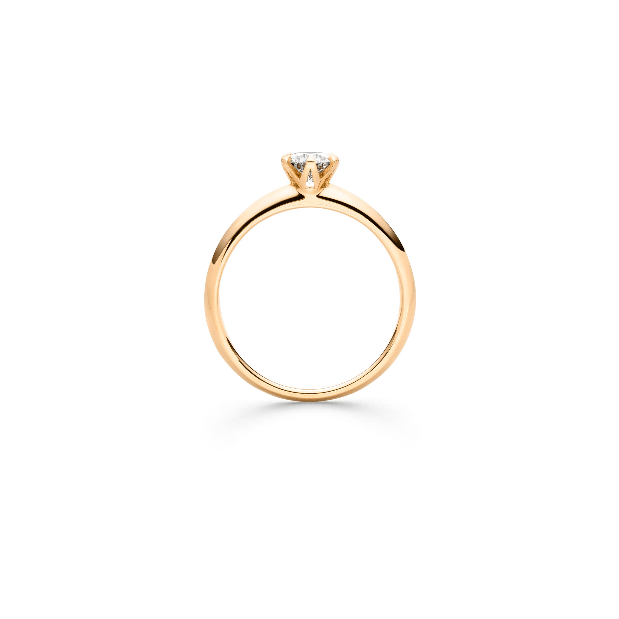 Roségold Ring "Fridrich Solitär" mit Brillant