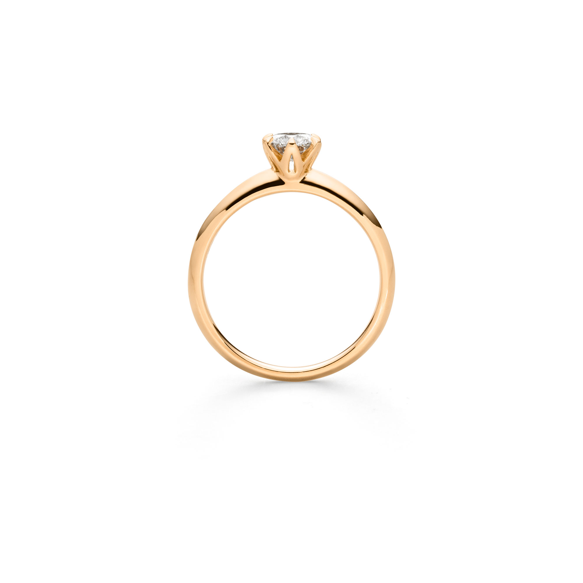 Roségold Ring "Fridrich Solitär" mit Brillant