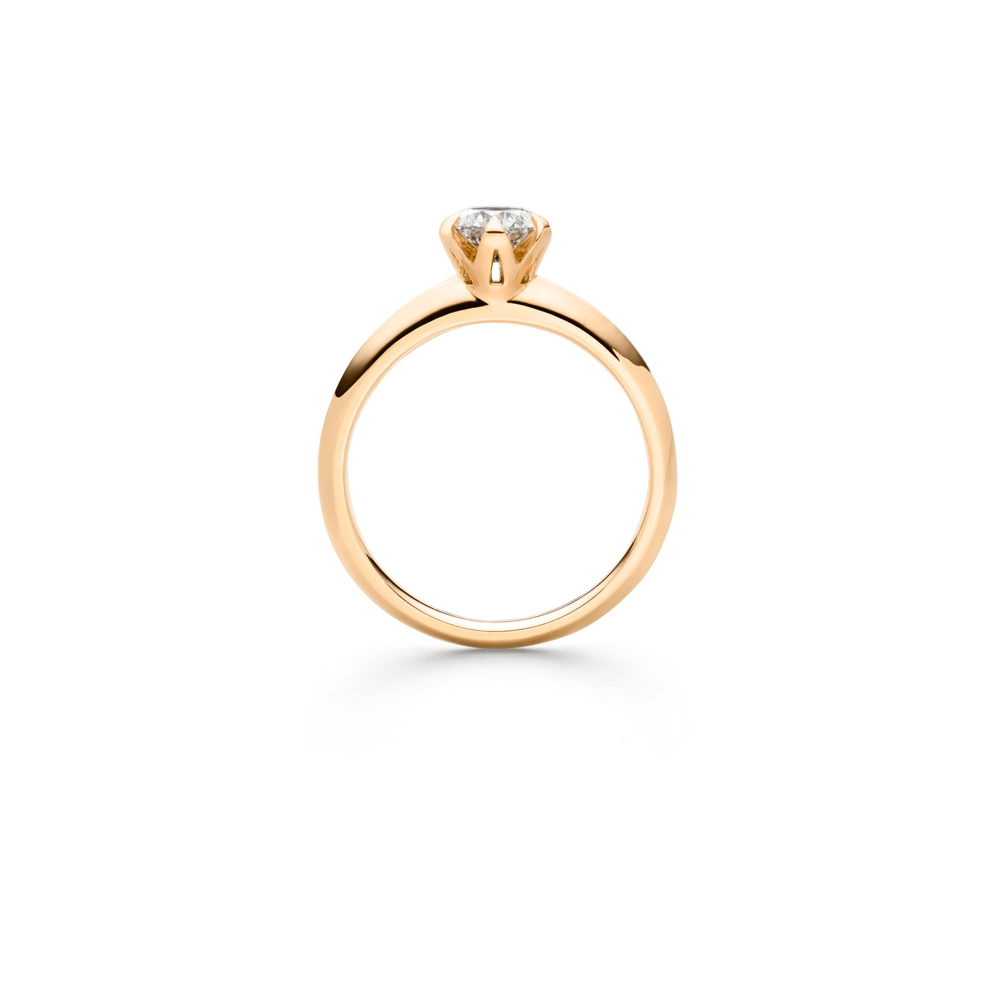Roségold Ring "Fridrich Solitär" mit Brillant
