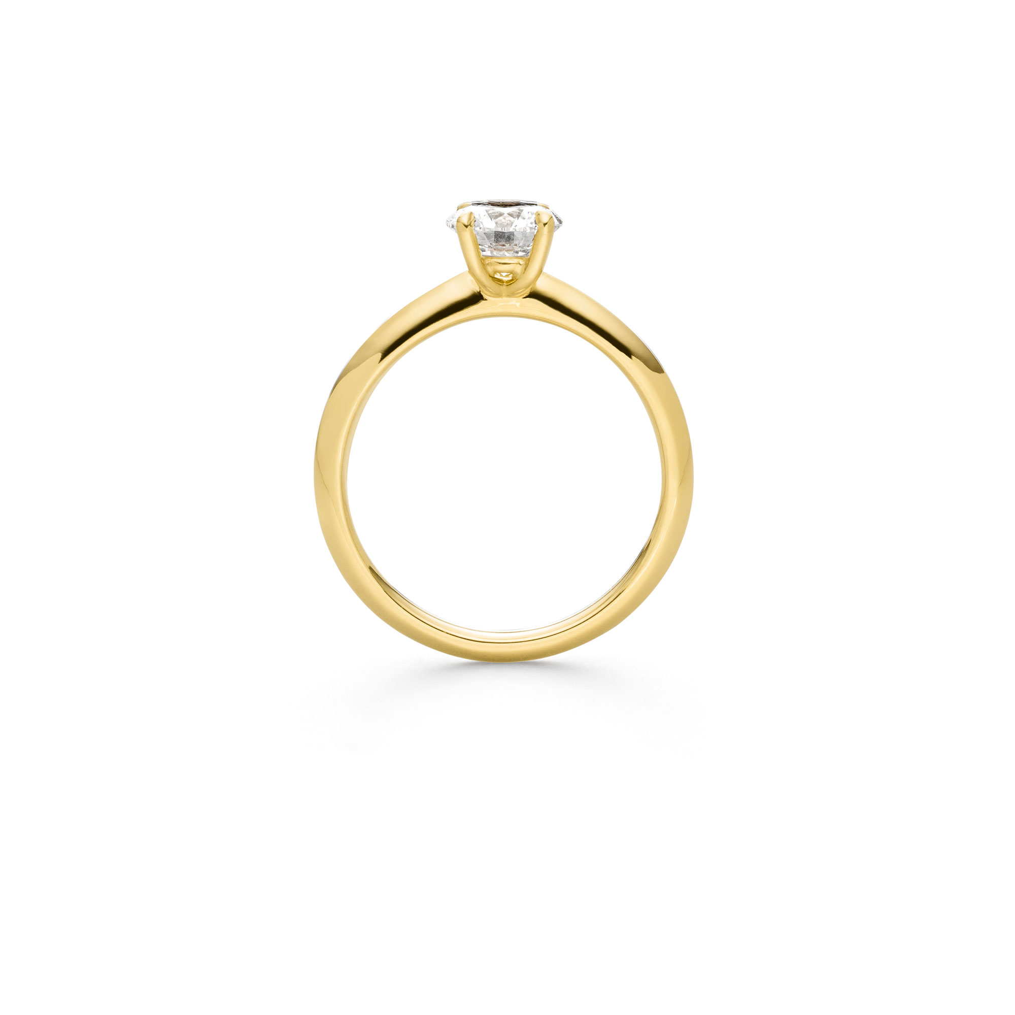Gelbgold Ring "4-You" mit Brillant