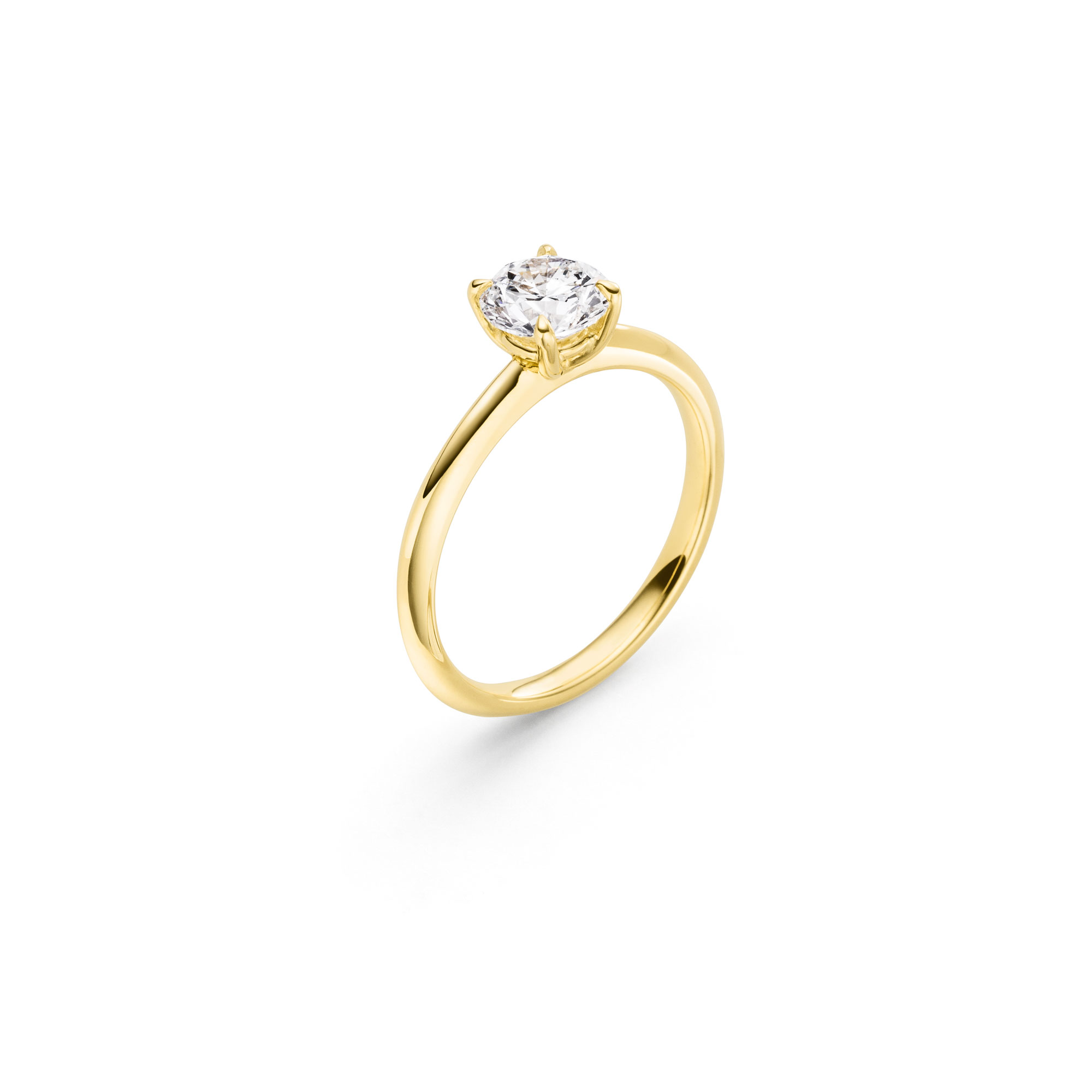 Gelbgold Ring "4-You" mit Brillant von Atelier Fridrich bei Juwelier Fridrich in München