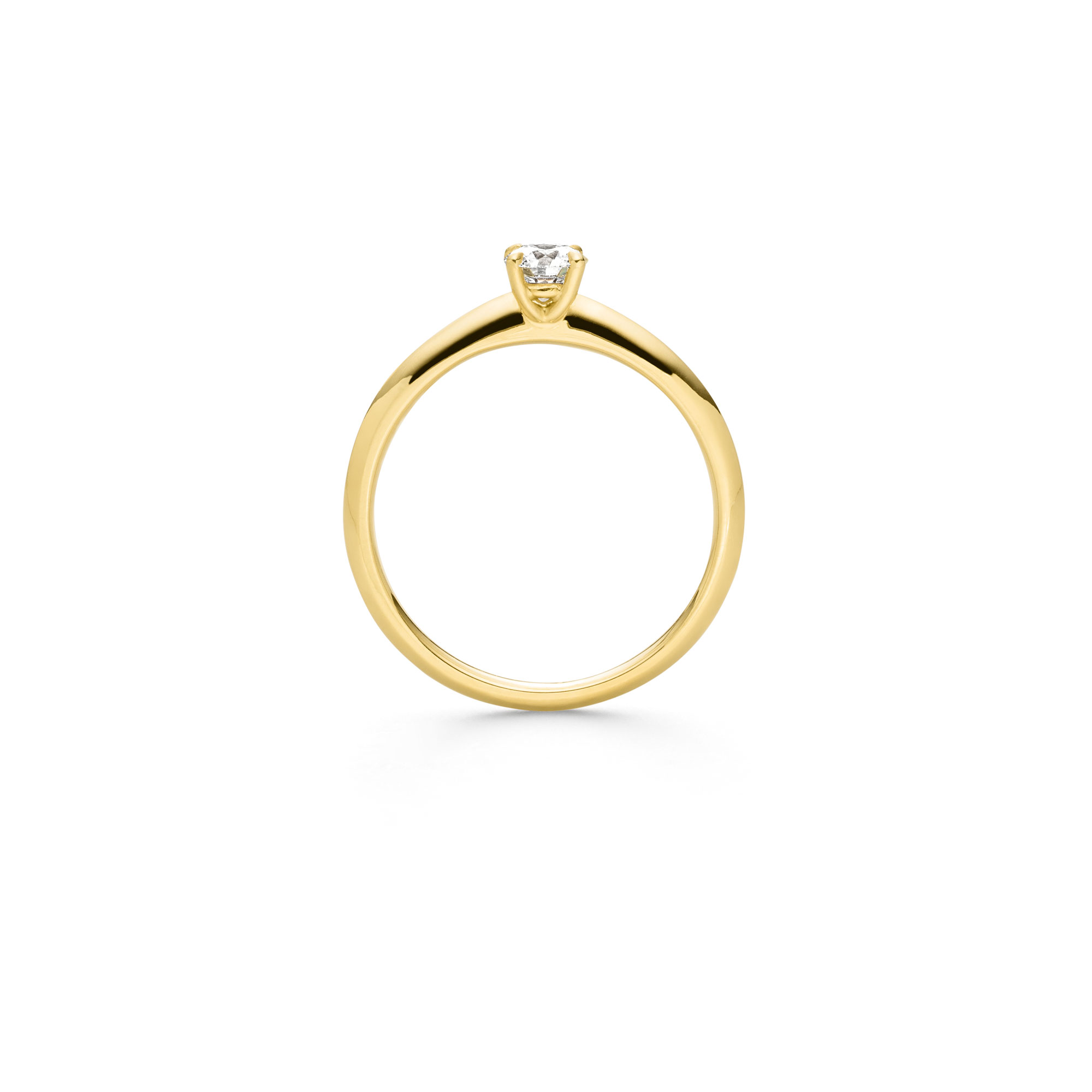 Gelbgold Ring "4-You" mit Brillant