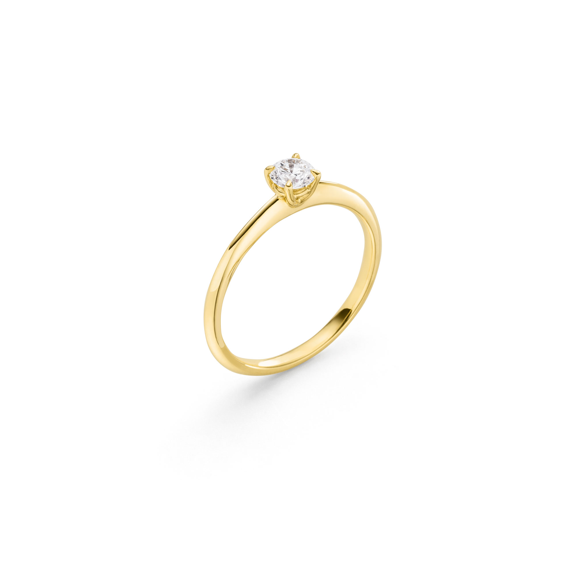Gelbgold Ring "4-You" mit Brillant von Atelier Fridrich bei Juwelier Fridrich in München