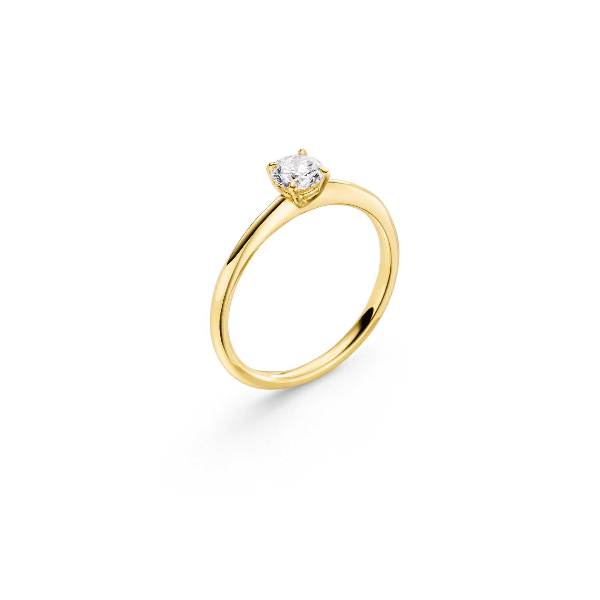 Gelbgold Ring "4-You" mit Brillant von Atelier Fridrich bei Juwelier Fridrich in München