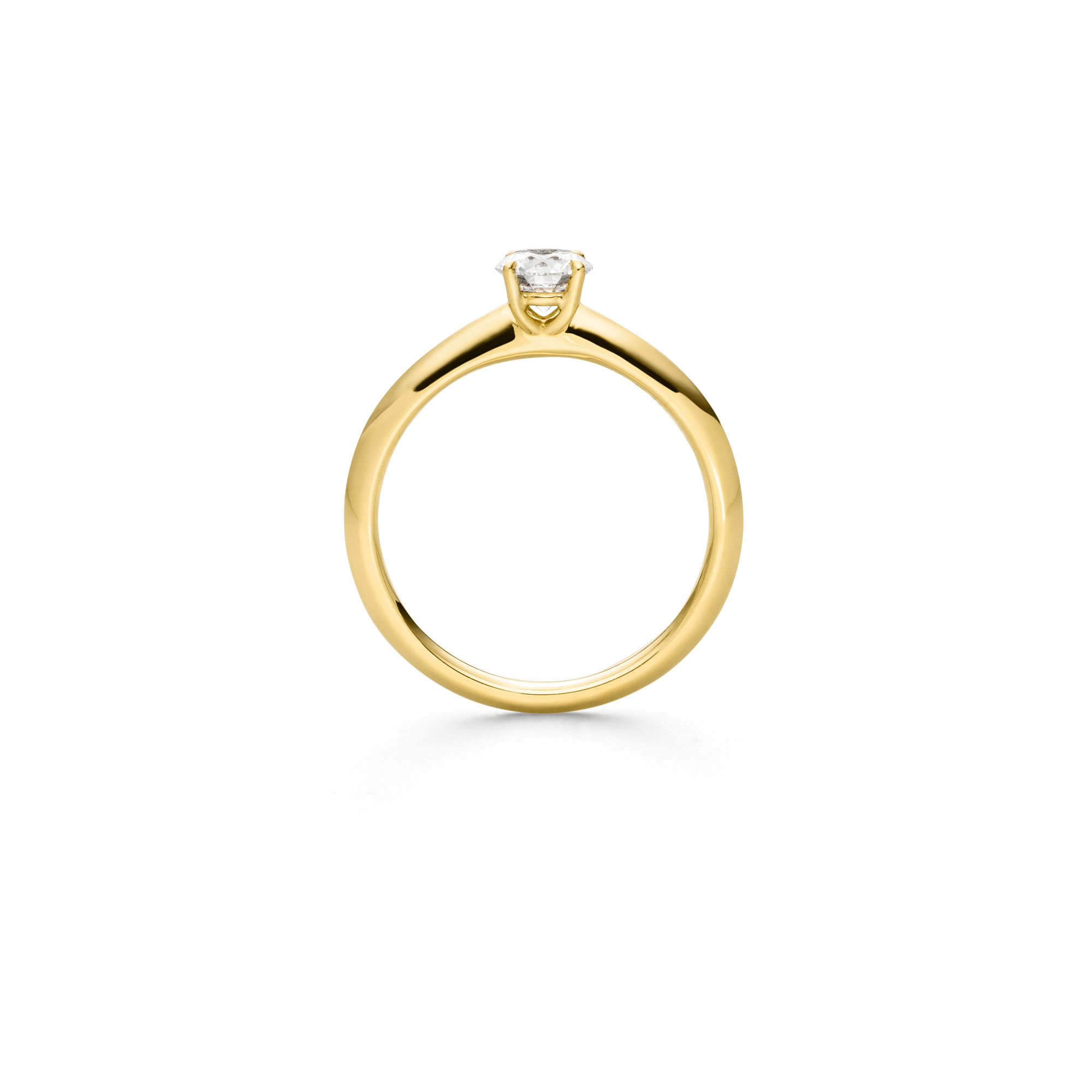 Gelbgold Ring "4-You" mit Brillant