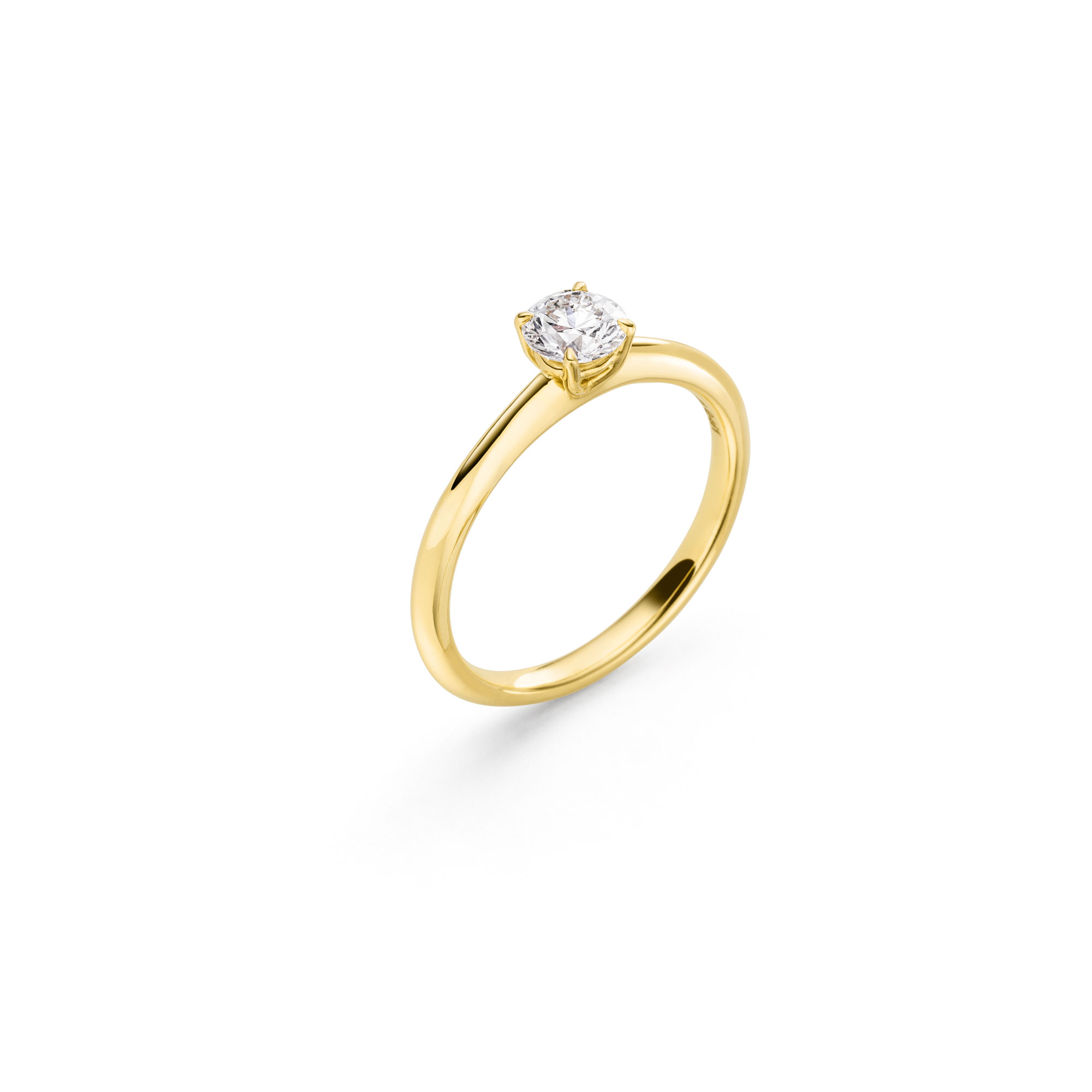 Gelbgold Ring "4-You" mit Brillant von Atelier Fridrich bei Juwelier Fridrich in München