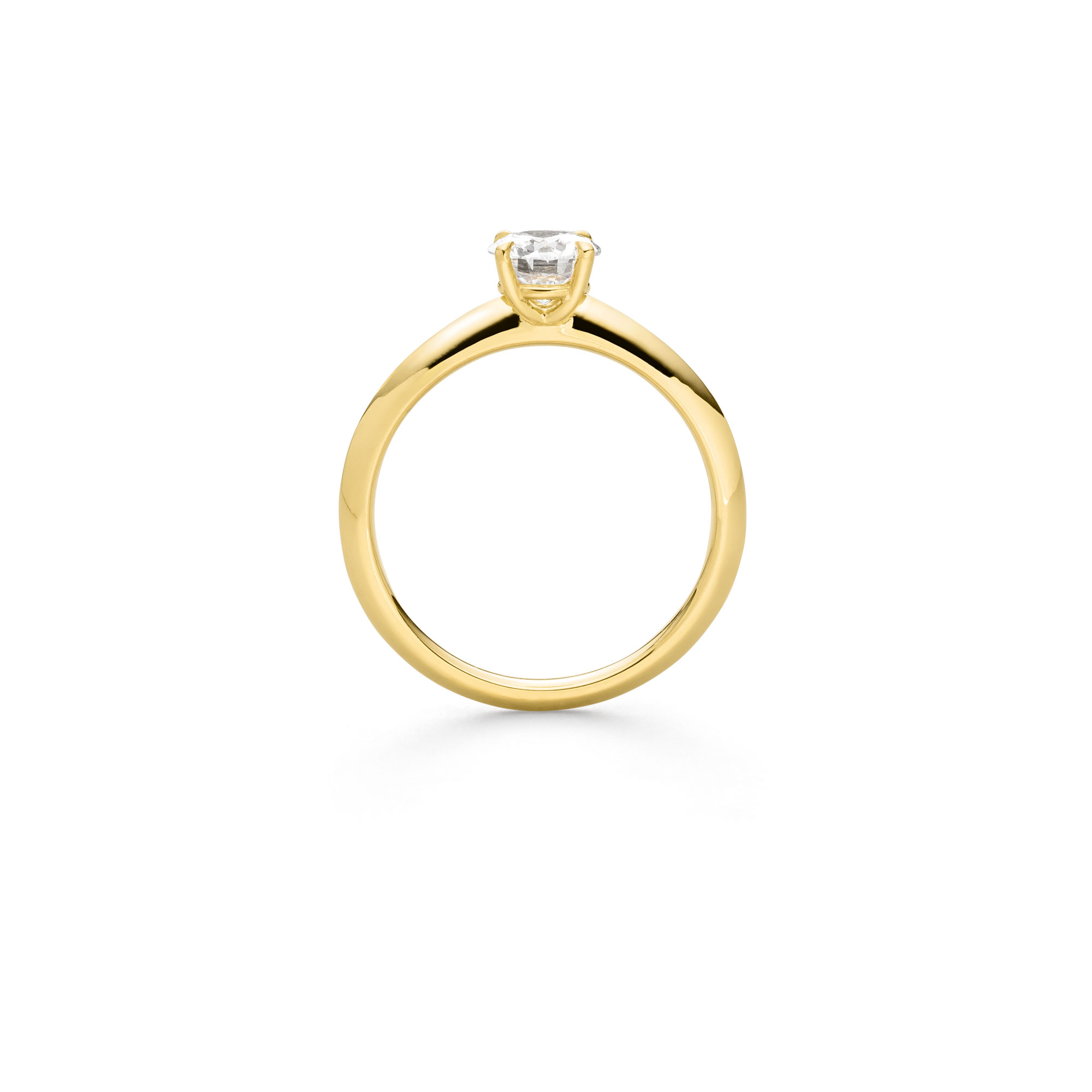 Gelbgold Ring "4-You" mit Brillant