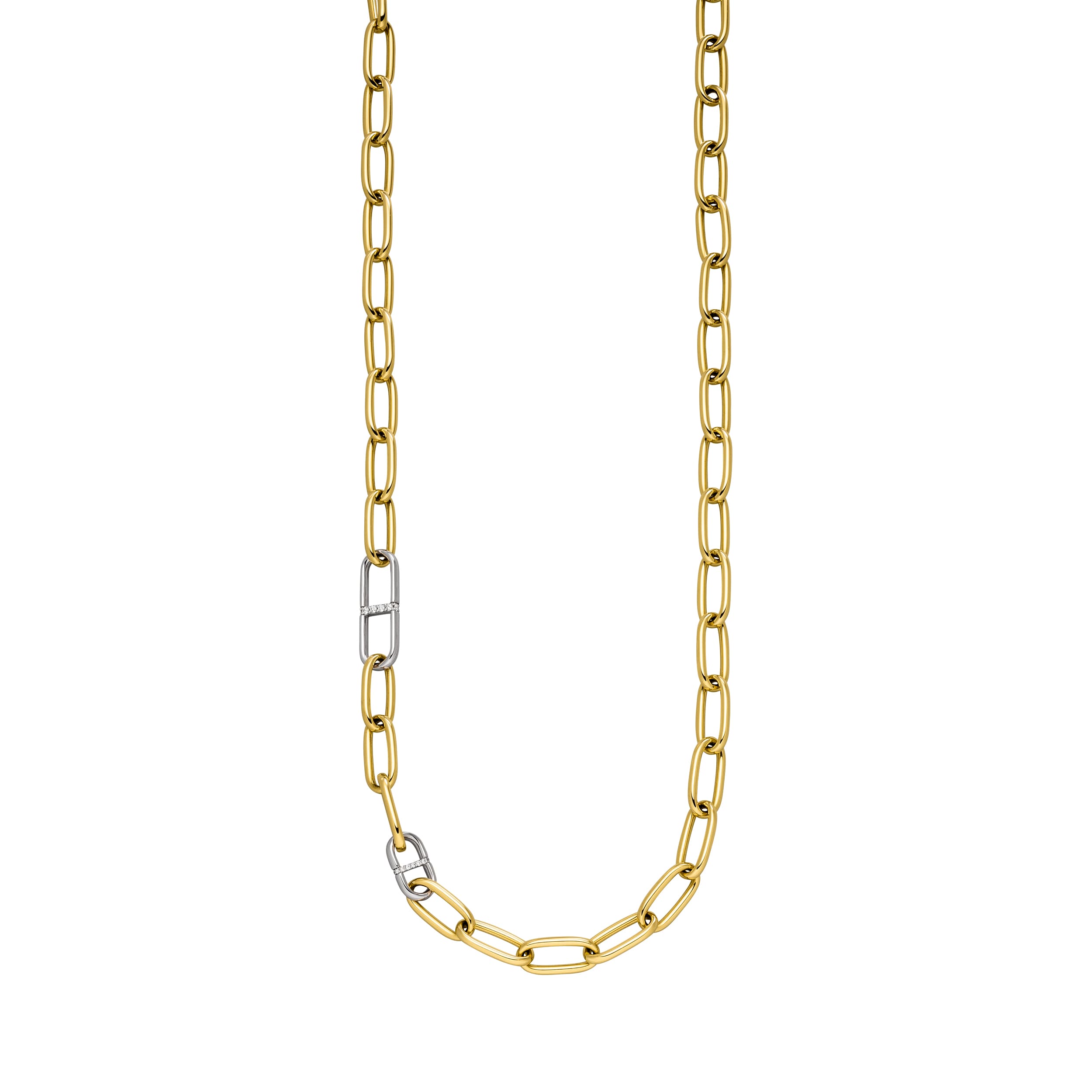 Gelb- und Weißgold Kette mit Diamanten von Clioro bei Juwelier Fridrich in München