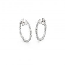 Weißgold Creolen mit Diamanten von Hans D. Krieger bei Juwelier Fridrich in München