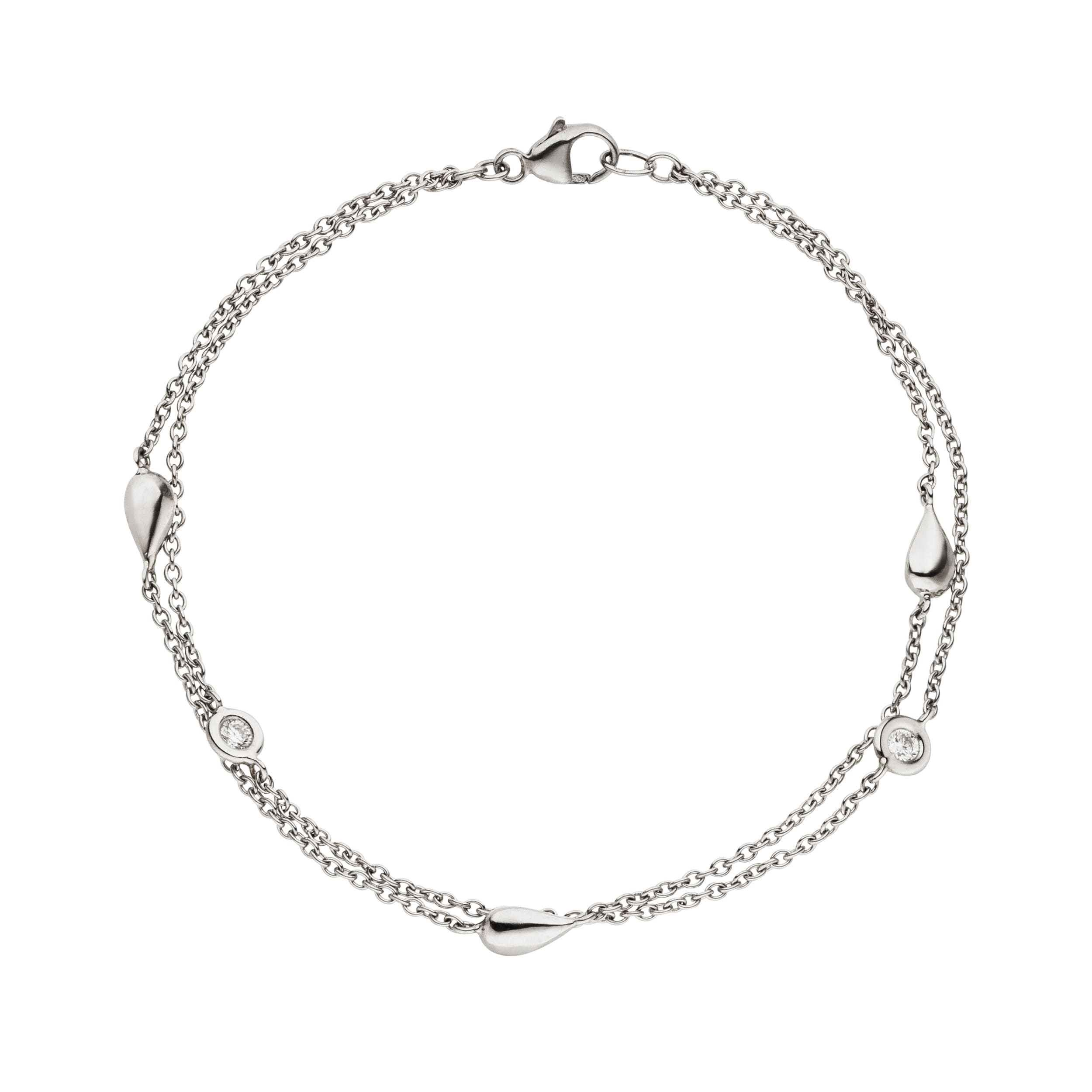 Platin Armband mehrreihig mit Brillanten von Helene Apitzsch bei Juwelier Fridrich in München