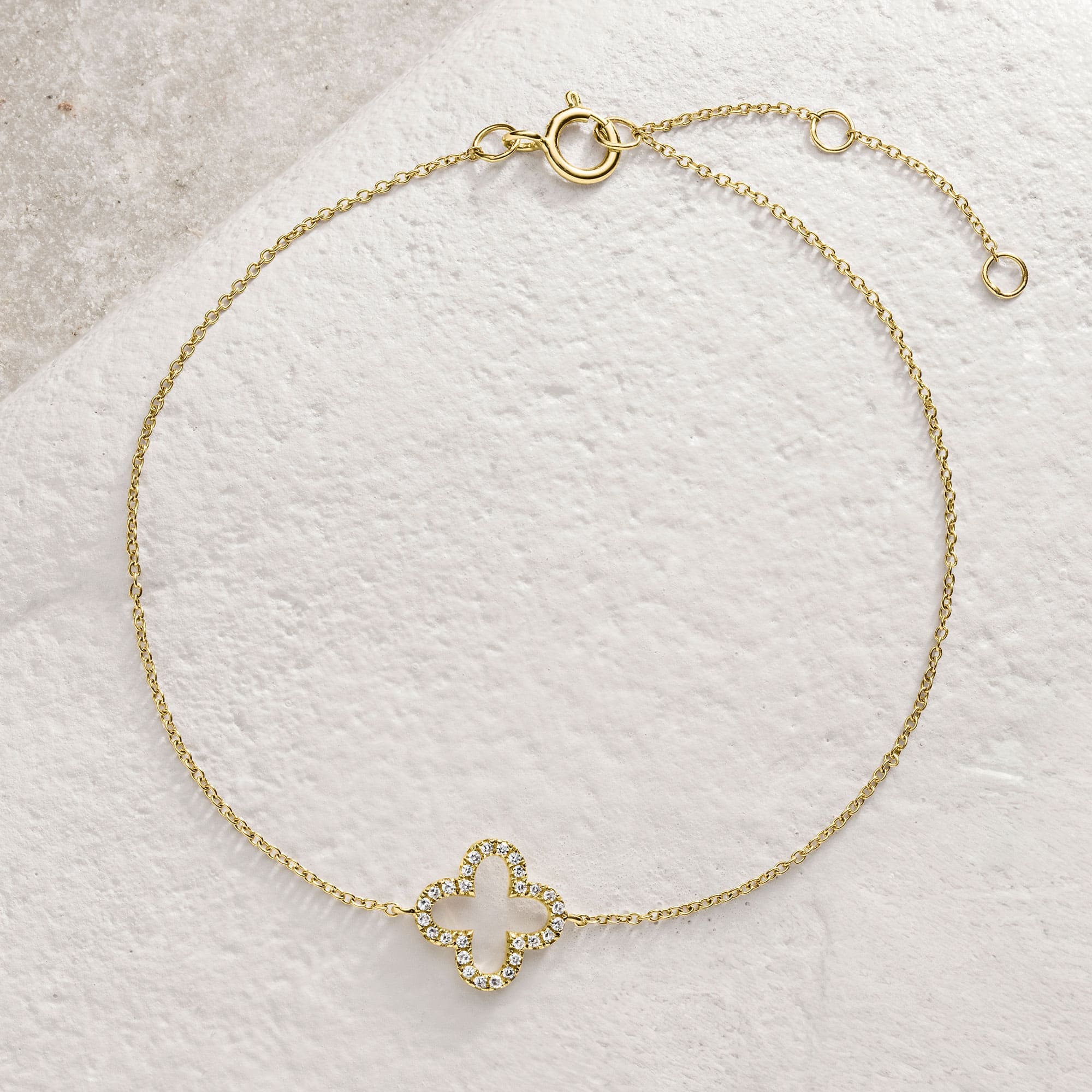 Gelbgold Armband mit Diamanten