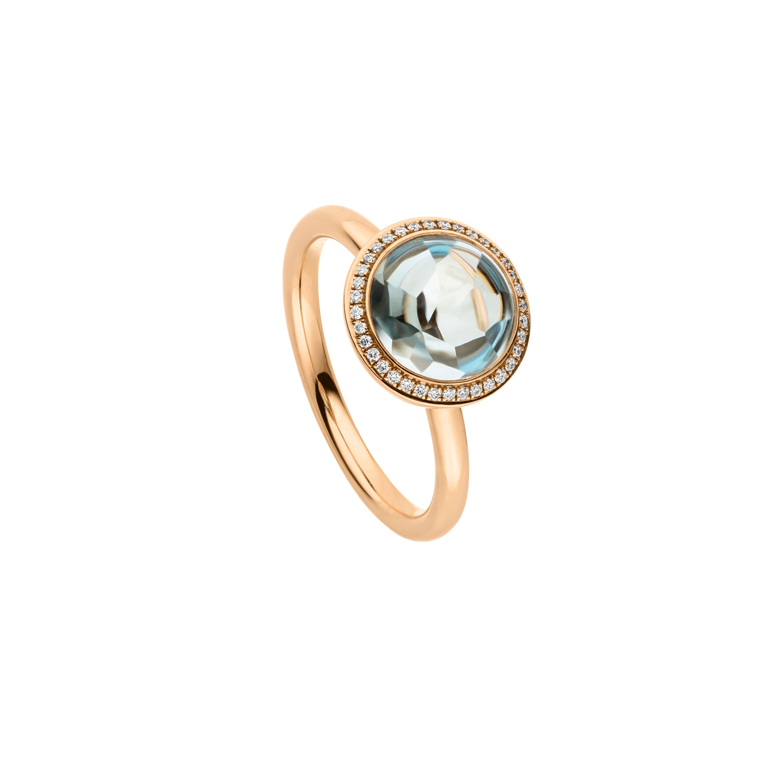 Roségold Ring mit Blautopas von Peter Fischer bei Juwelier Fridrich in München
