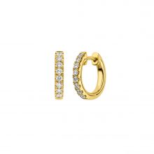 Gelbgold Creolen mit Diamanten von Pieo Milano bei Juwelier Fridrich in München