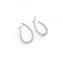 Weißgold Ohrstecker gedreht mit Diamanten von Pieo Milano bei Juwelier Fridrich in München