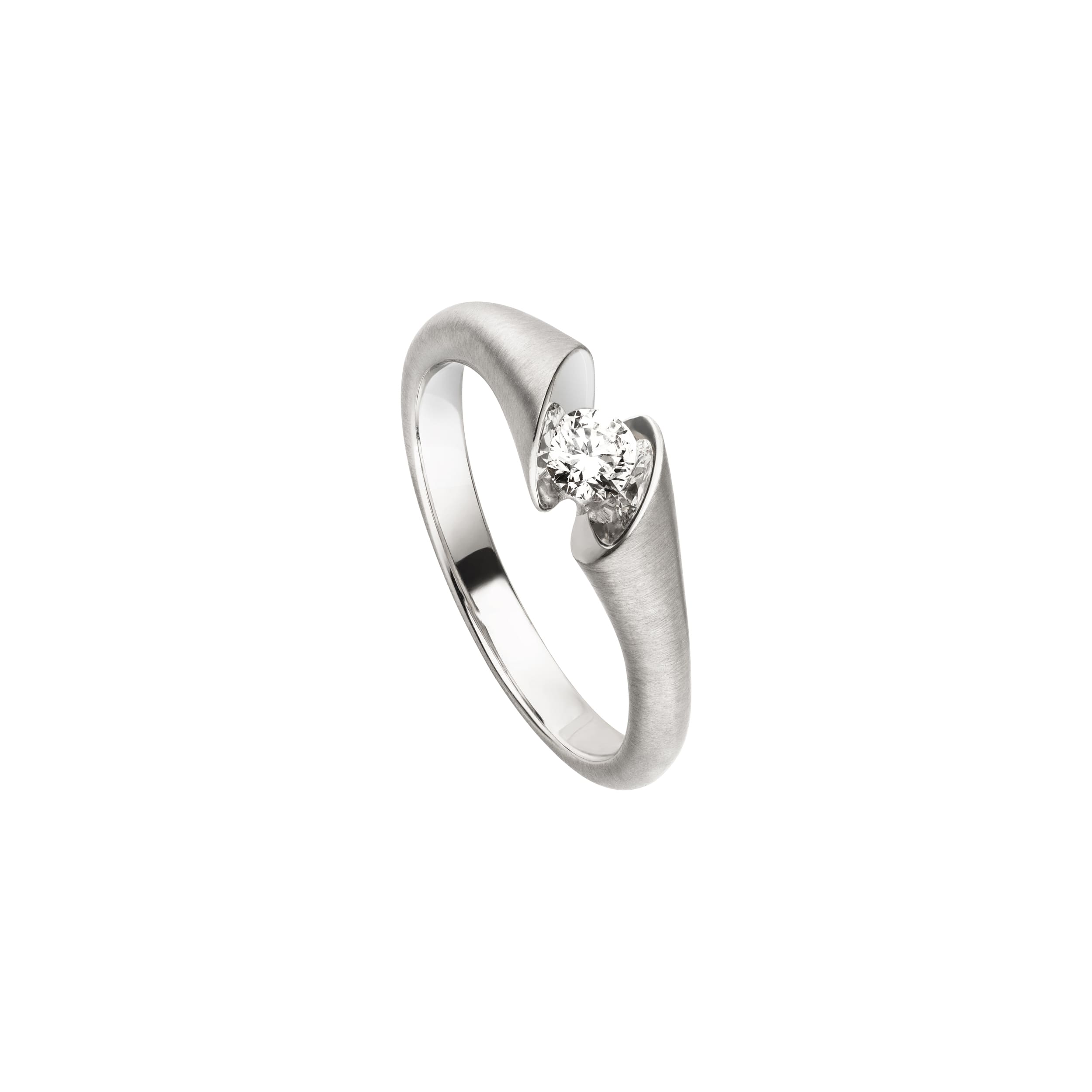 Weißgold Ring "Calla" mit Diamant von Schaffrath bei Juwelier Fridrich in München