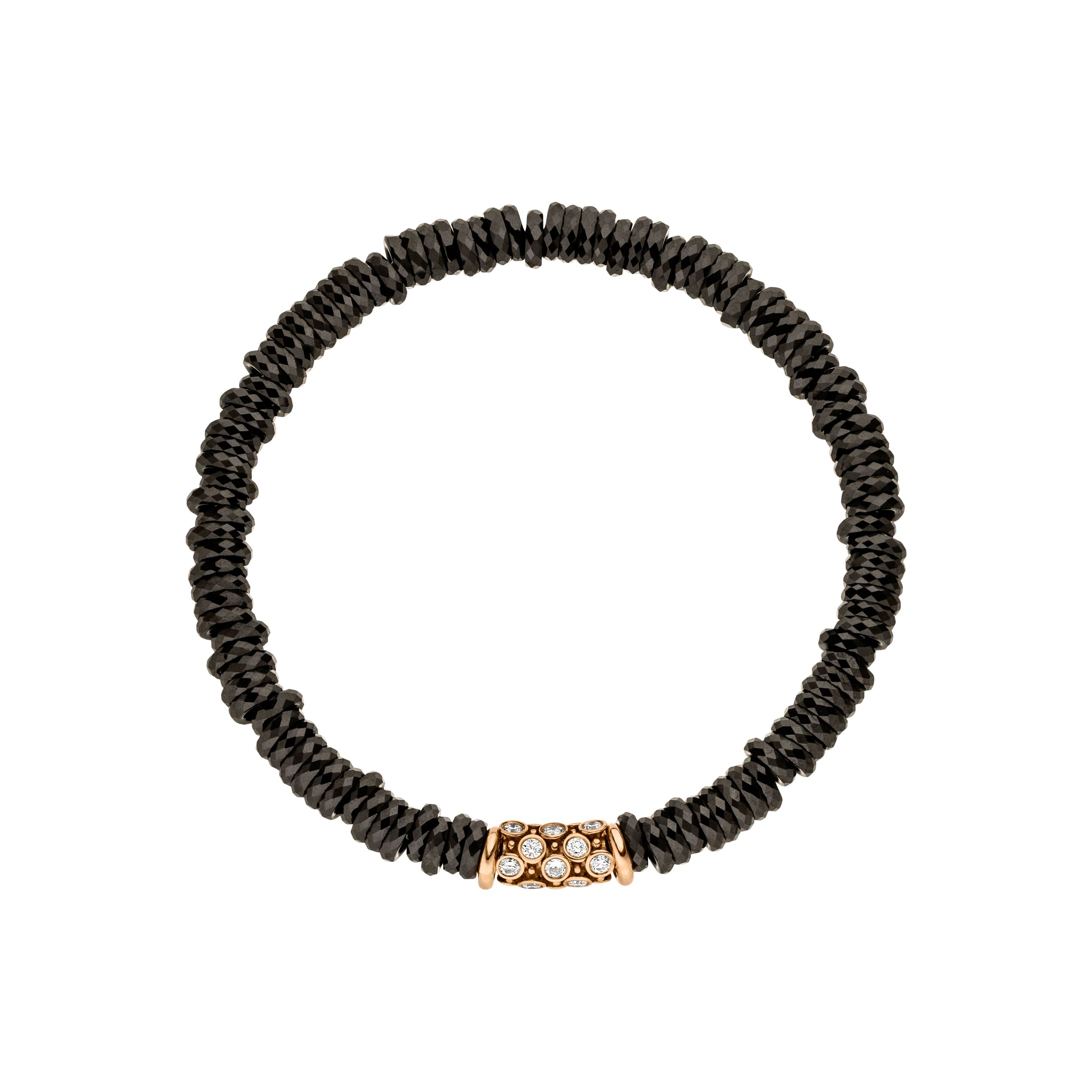 Flexibles Keramikband mit Roségold und Diamanten von Silhouette bei Juwelier Fridrich in München