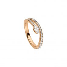 Roségold Ring mit Tropfen Diamant und Brillanten von Wurster bei Juwelier Fridrich in München