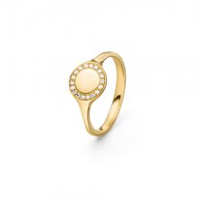 Gelbgold Ring "Fortuna Rondo" mit Brillanten von Atelier Fridrich bei Juwelier Fridrich in München