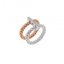 Prima Mesh-Ring mit Diamant-Pavé - Größe XL von FOPE bei Juwelier Fridrich in München