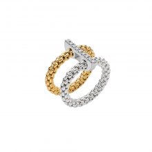 Prima Mesh-Ring mit Diamant-Pavé - Größe XL von FOPE bei Juwelier Fridrich in München