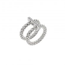 Prima Mesh-Ring mit Diamant-Pavé - Größe XL von FOPE bei Juwelier Fridrich in München