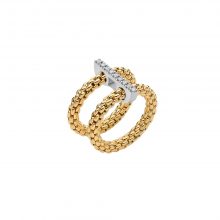 Prima Mesh-Ring mit Diamant-Pavé - Größe XL von FOPE bei Juwelier Fridrich in München