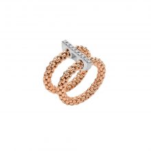 Prima Mesh-Ring mit Diamant-Pavé - Größe XL von FOPE bei Juwelier Fridrich in München
